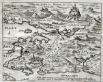 SANDRART,  JACOB VON DE: MAP OF SPLIT AND ITS SURROUNDINGS